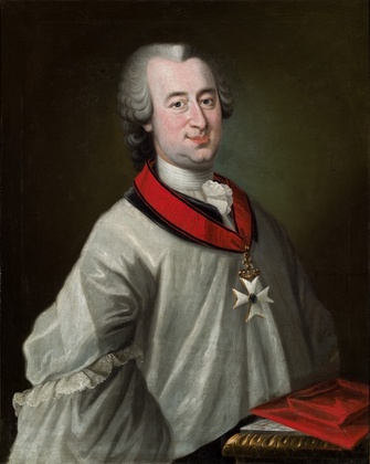 Ernst Ludwig Christoph von Spiegel, gemalt von E. Beckly, 1756