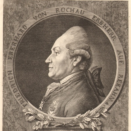 Friedrich Eberhard von Rochow, Stich von Daniel Chodowiecki 1777 (Gleimhaus) - Ausschnitt Friedrich Eberhard von Rochow, Stich von Daniel Chodowiecki 1777 (Gleimhaus) - Ausschnitt