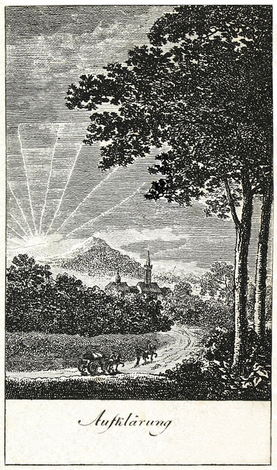 Daniel Chodowiecki Aufklärung, 1791 Teil der Serie: Sechs große Begebenheiten des vorletzten Decenniums