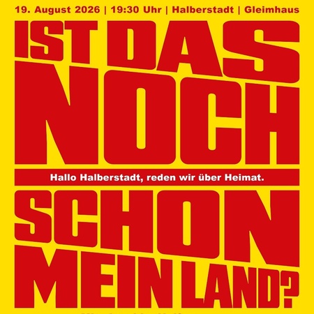 Plakat zur Veranstaltung in Halberstadt Plakat zur Veranstaltung in Halberstadt